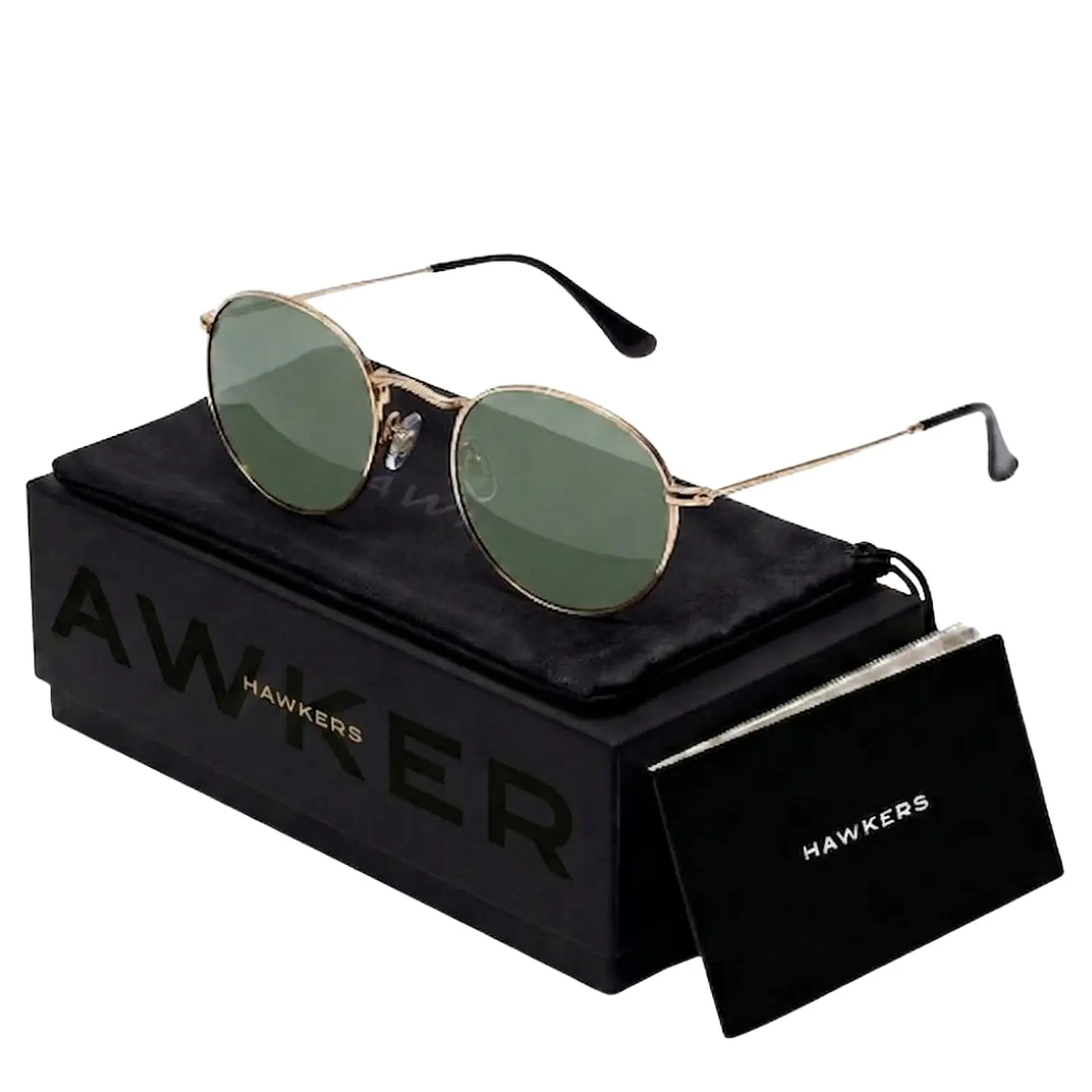 Gafas de Sol Hawkers Polarizado MOMA MIDTOWN Verde Dorado Unisex Talla 49mm 1