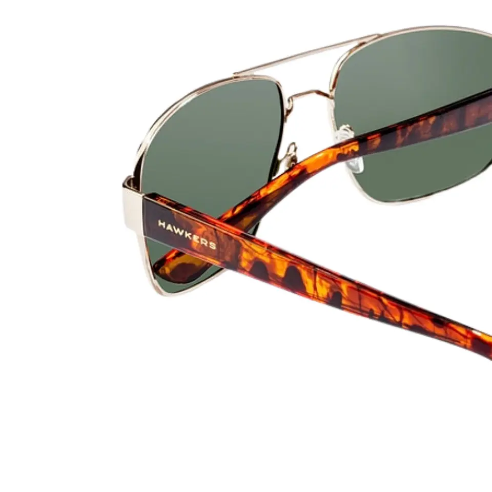 Gafas de Sol Hawkers Polarizado FALCON Verde Dorado Unisex Talla 58mm 5