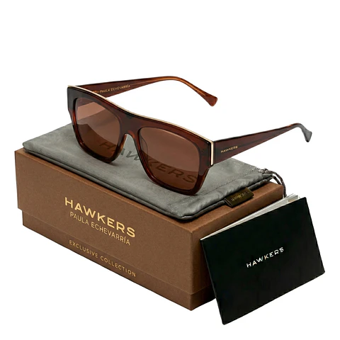 Gafas de Sol Hawkers Doumu - Paula Echevarria HDOU21WWXE Marron Transparente Unisex Talla 57mm