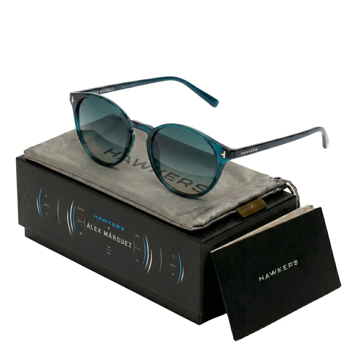 Gafas de Sol Hawkers Salt - Alex Marquez HSAL24LLTZ Azul Degrade Unisex Talla 53mm 1