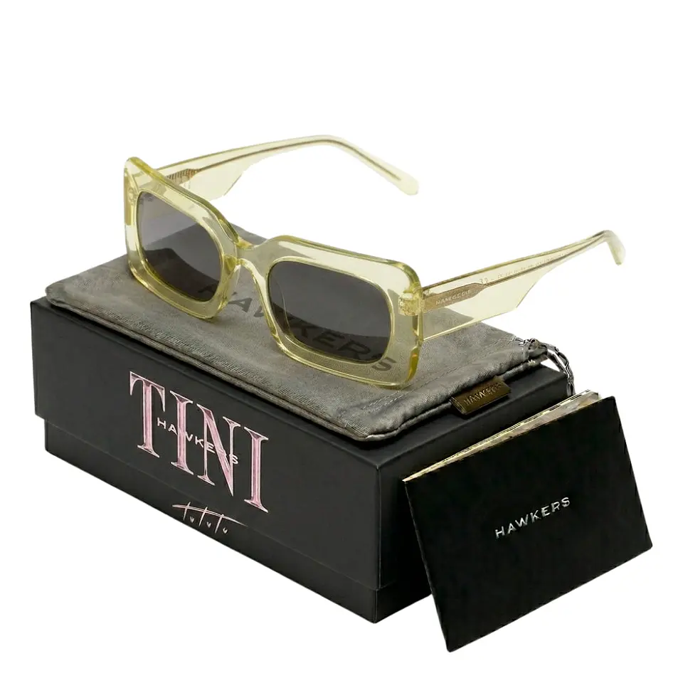 Gafas de Sol Hawkers Flechazo - Tini HMUA23YBXN Amarillo Transparente Unisex Talla 55mm 1