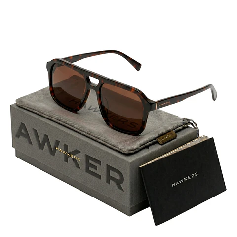 Gafas de Sol Hawkers Aviador Croupier Color Degrade Carey Unisex Talla 53mm