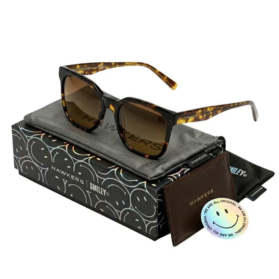 Gafas de Sol Hawkers Tribe - Smiley HTRI24CYXY Amarillo Degrade Unisex Talla 53mm 1