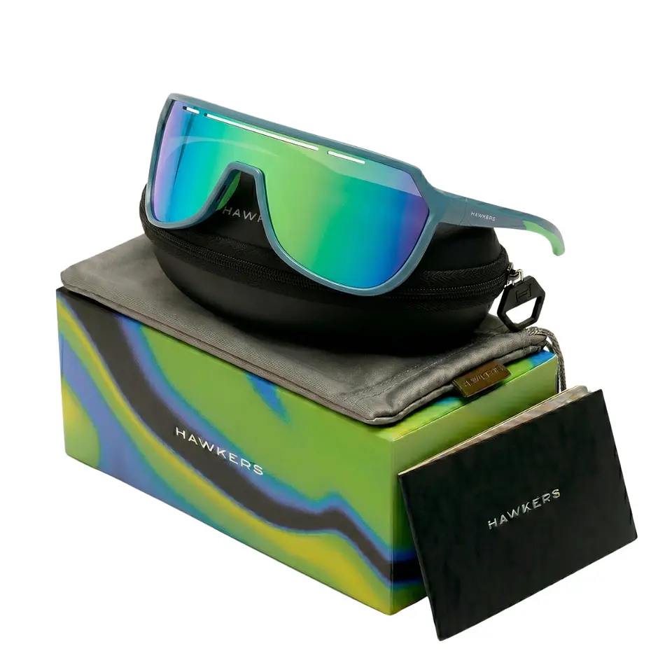 Gafas de Sol Deportivas Hawkers Fly HFLY25LYT0 Azul Espejado Unisex Talla 134mm 1