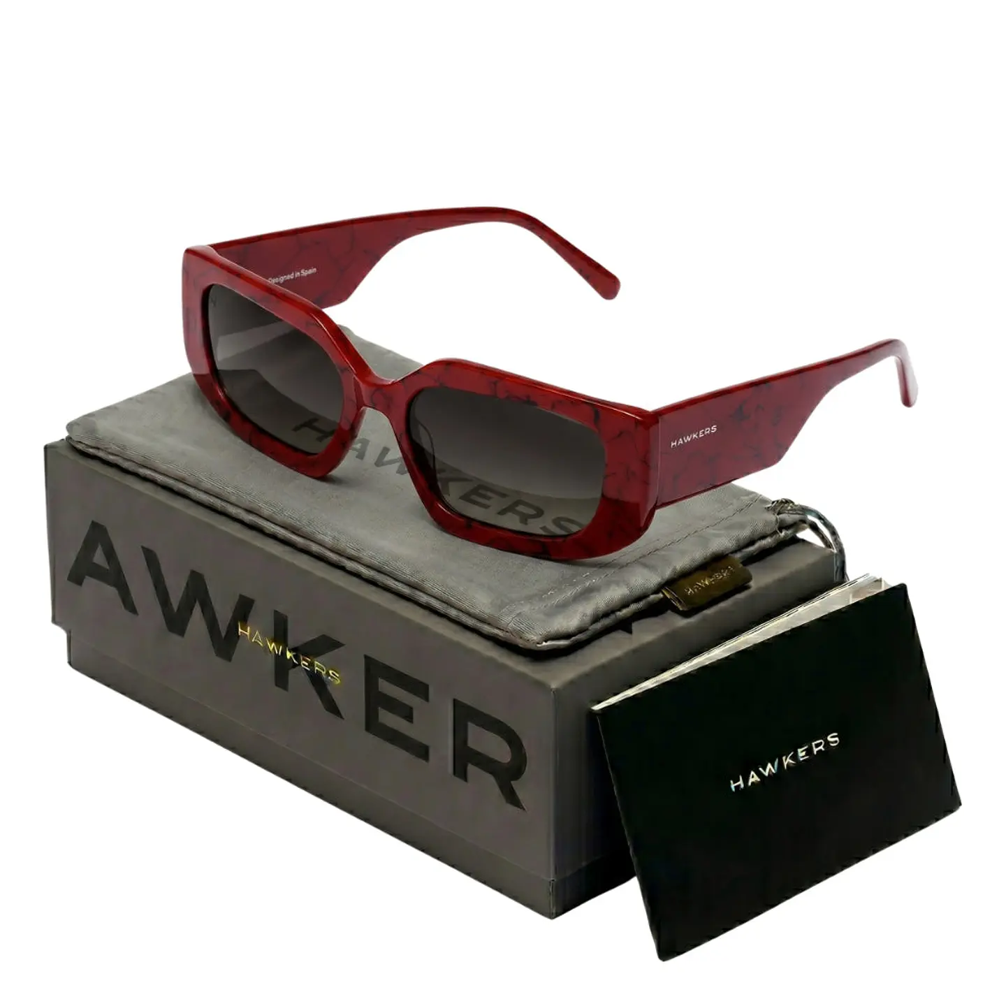 Gafas de Sol Hawkers Trendset HTRE24RBX0 Rojo Estampado Unisex Talla 54mm 1