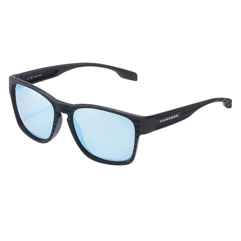 Gafas de Sol Polarizado Hawkers CORE RAW CARBON FIBER HCRA25NLTP Azul Espejado Unisex Talla 56mm