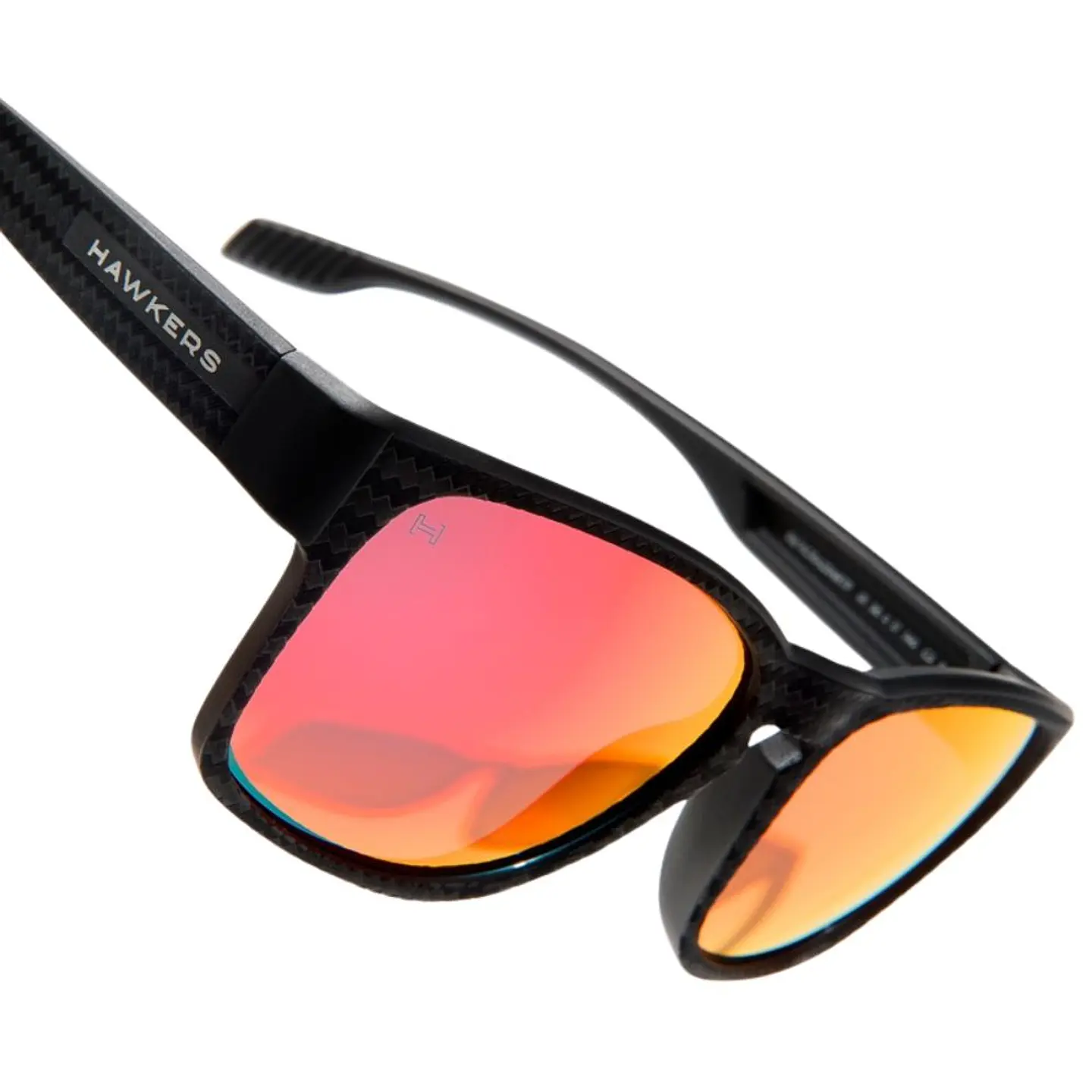 Gafas de Sol Polarizado Hawkers CORE RAW CARBON FIBER Rojo Espejado Unisex Talla 56mm 6