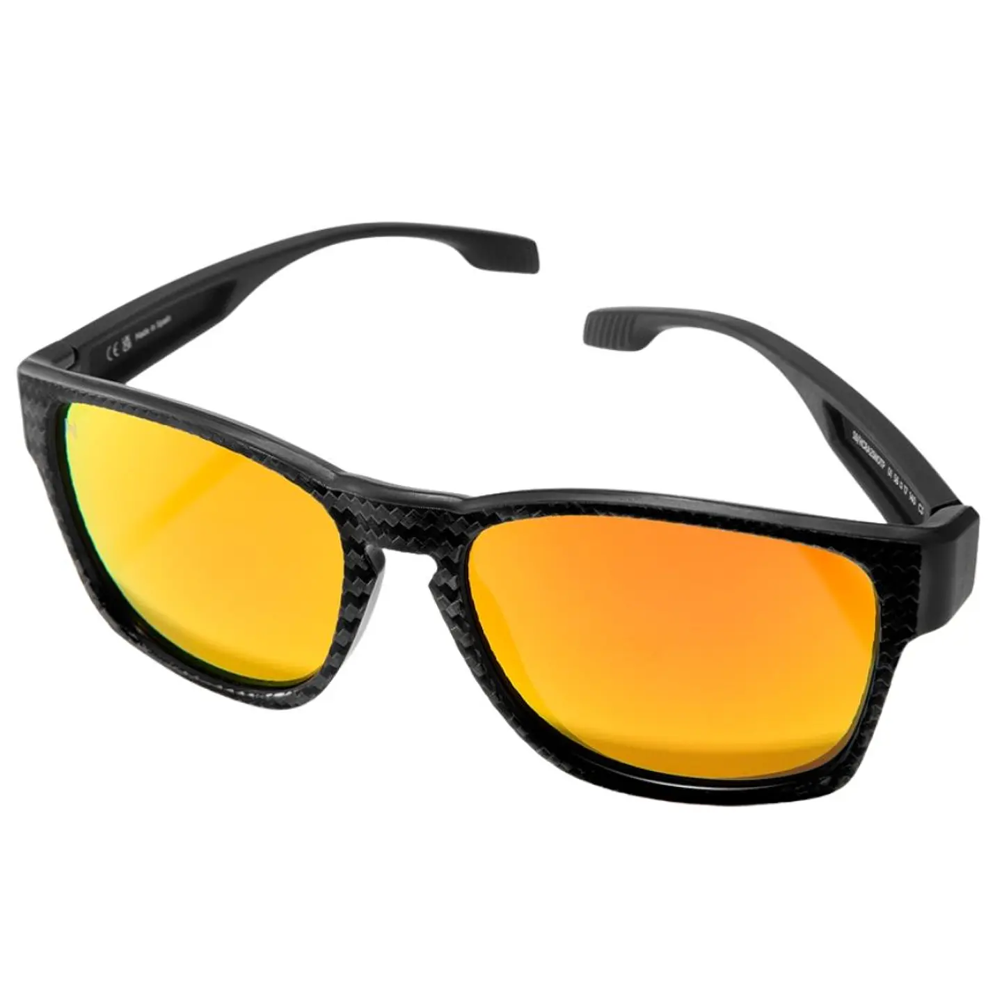 Gafas de Sol Polarizado Hawkers CORE RAW CARBON FIBER Naranja Espejado Unisex Talla 56mm 5