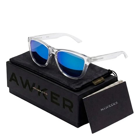 Gafas de Sol Polarizado Hawkers ONE 140010 Transparente Azul Espejado Unisex Talla 54 mm