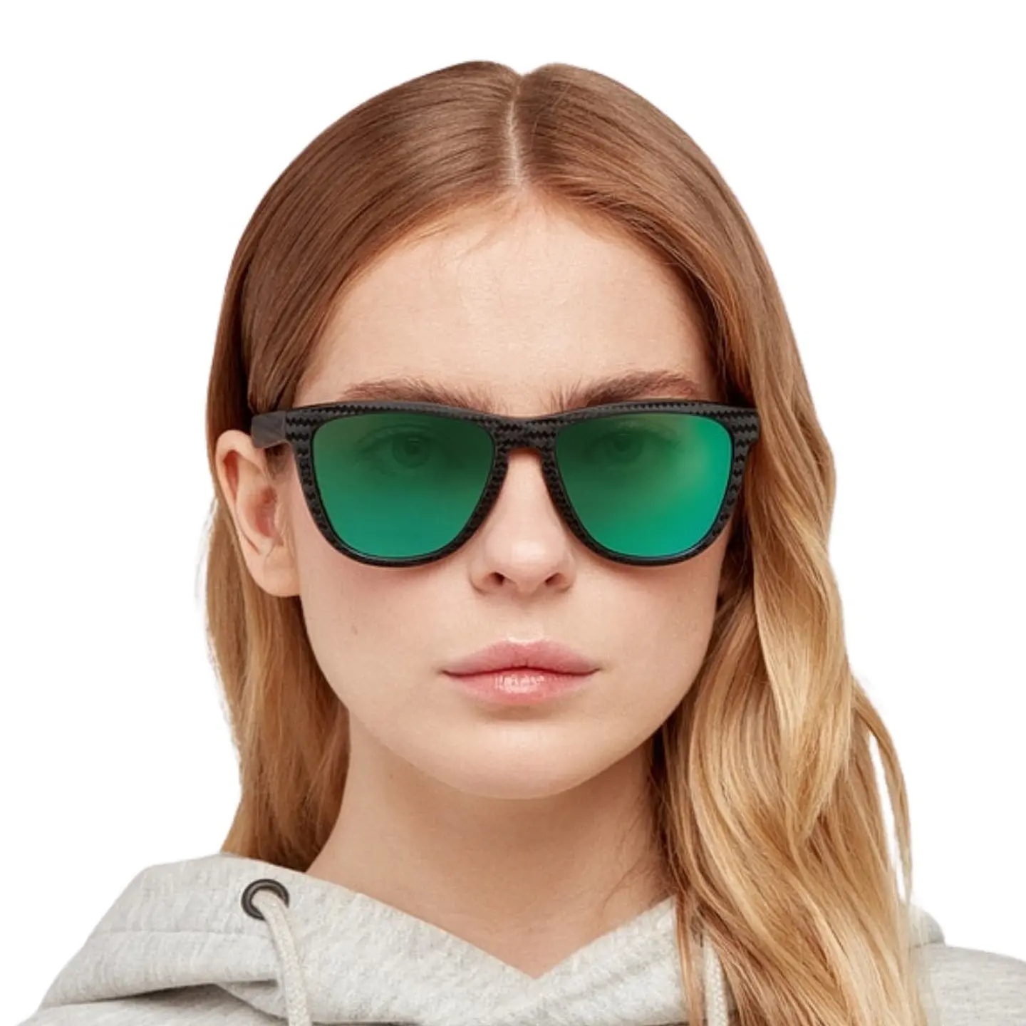 Gafas de Sol Polarizado Hawkers ONE RAW CARBONO HONR21NFTP Verde Espejado Unisex Talla 54 mm 9