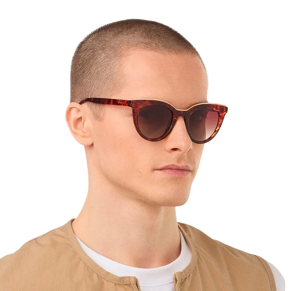 Gafas de Sol Polarizado Hawkers BELLA HBEL22CWTP Marron Tortuga Unisex Talla 49 mm 9