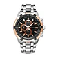 Reloj Analogo Curren KRE02192001 para Hombre en Acero Color Plateado-Oro Rosa - Miniatura 1