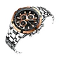 Reloj Analogo Curren KRE02192001 para Hombre en Acero Color Plateado-Oro Rosa - Miniatura 2