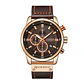 Reloj Analogo Curren KREB942001 para Hombre en Cuero Color Marrón - Dorado - Miniatura 1