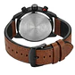 Reloj Analogo Curren KREB110128 para Hombre en Cuero Color Café - Negro - thumbnail 3