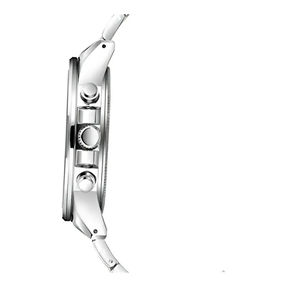 Reloj Analogo Curren KREB491903 8274 para Hombre en Acero Color Plateado y Azul 4