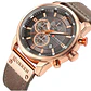 Reloj Analogo Curren KREB942001 para Hombre en Cuero Color Marrón - Dorado - Miniatura 3
