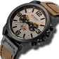 Reloj Analogo Curren KREC160123 para Hombre en Cuero Color Negro - Marron - Miniatura 2