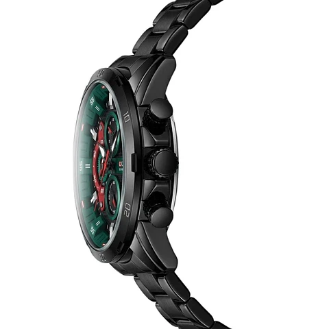 Reloj Analogo Curren KRED390107 para Hombre en Acero Color Negro - Verde