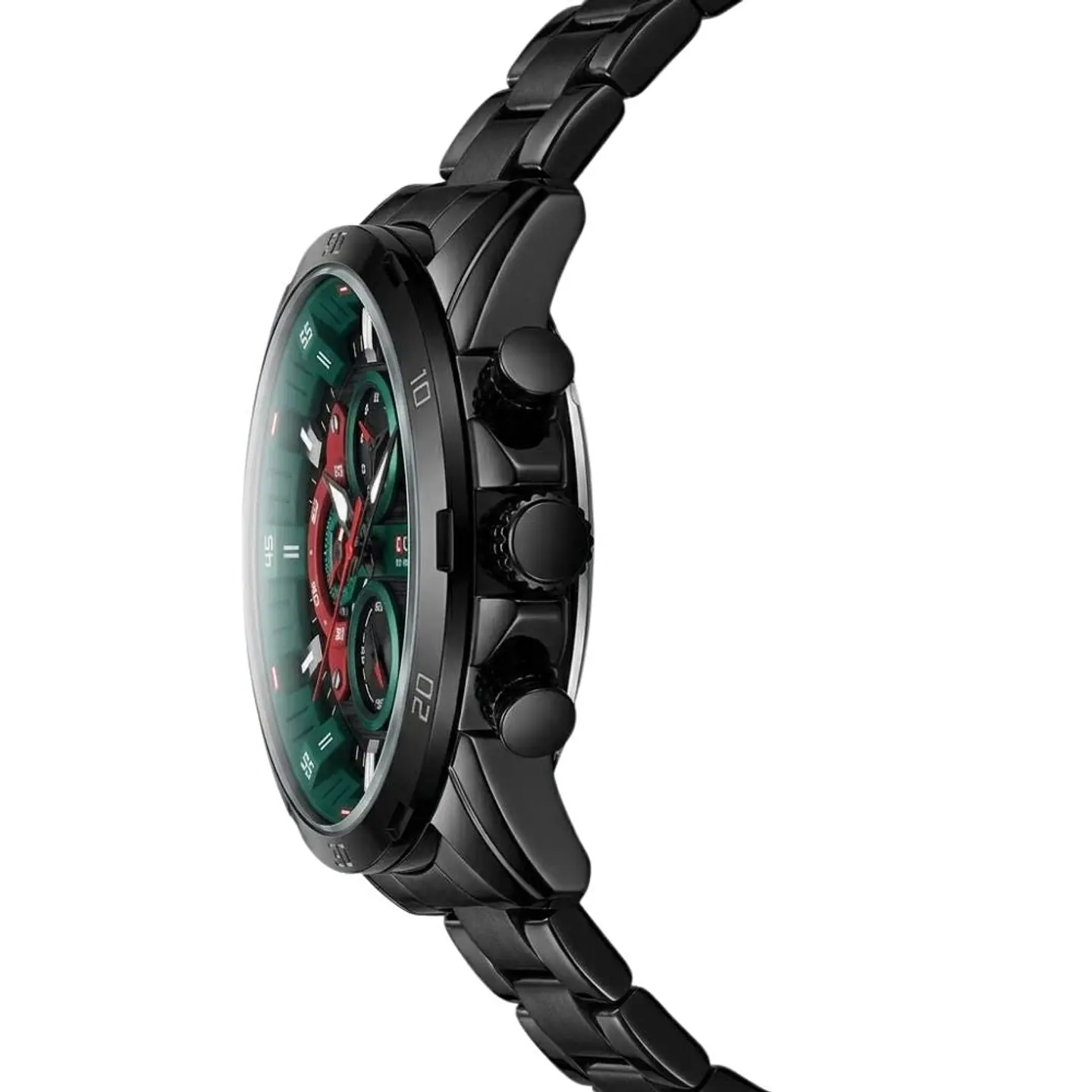 Reloj Analogo Curren KRED390107 para Hombre en Acero Color Negro - Verde 2