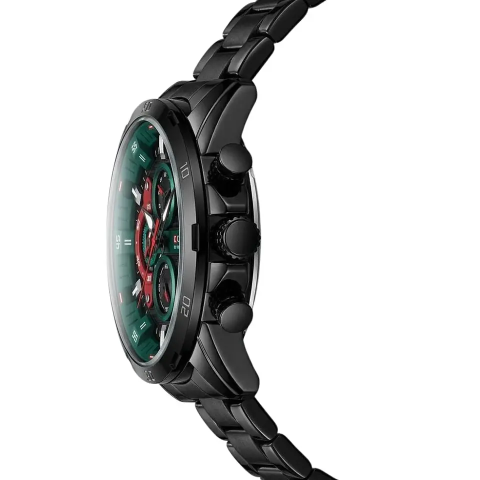 Reloj Analogo Curren KRED390107 para Hombre en Acero Color Negro - Verde 2