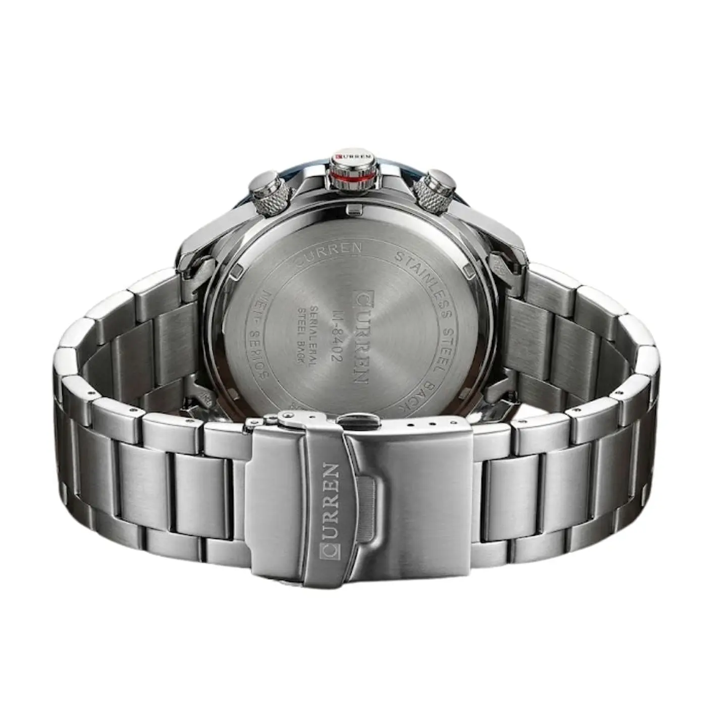 Reloj Analogo Curren KREC971903 para Hombre en Acero Color Plateado - Azul 3