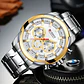 Reloj Analogo Curren KREC941902 para Hombre en Acero Color Plateado - Dorado - Miniatura 4