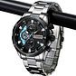 Reloj Analogo Curren KRED391901 para Hombre en Acero Color Plateado - Negro - Miniatura 3