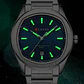 Reloj Analogo Curren KREE4105 para Hombre en Acero Color Plateado - Azul - Miniatura 4