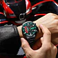 Reloj Analogo Curren KRED390107 para Hombre en Acero Color Negro - Verde - Miniatura 6