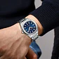 Reloj Analogo Curren KREE4105 para Hombre en Acero Color Plateado - Azul - Miniatura 6