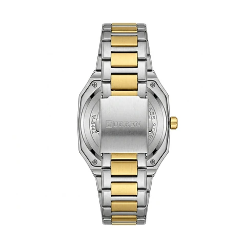 Reloj Analogo Curren KREE0401 para Hombre en Acero Color Dorado - Verde