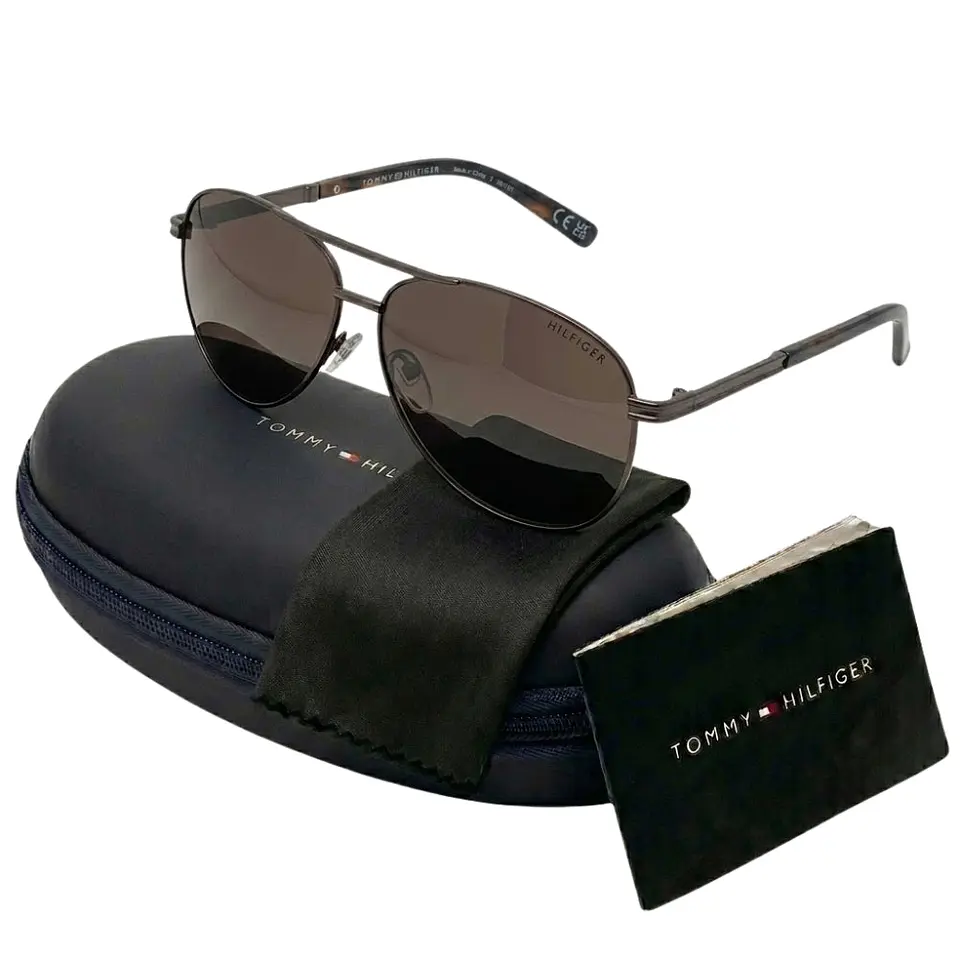 Gafas de Sol Polarizado TOMMY HILFIGER OUTLOOK X62131 Marron Habana Hombre Talla 60mm 1