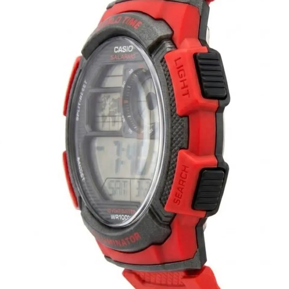 Reloj Digital Casio AE_1000W_4AV Para Hombre en Resina Color Rojo 3