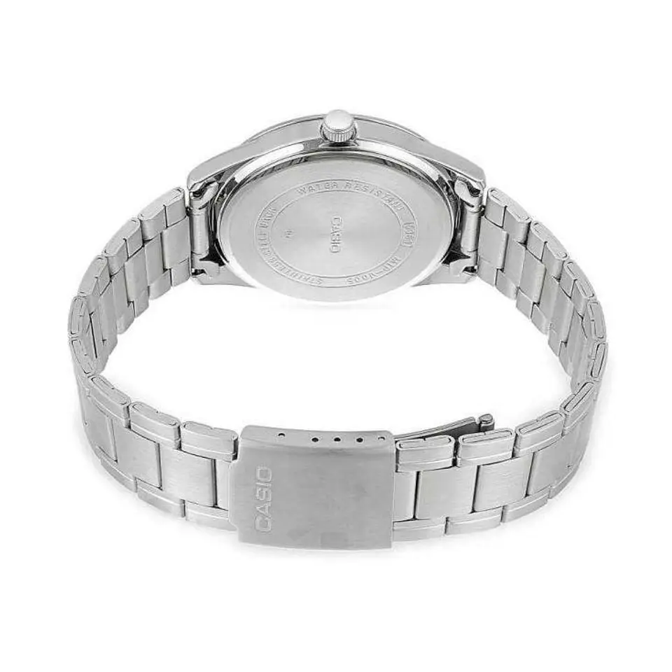 Reloj Analogo Casio MTPV005D_1B Para Hombre en Acero Color Plateado 2