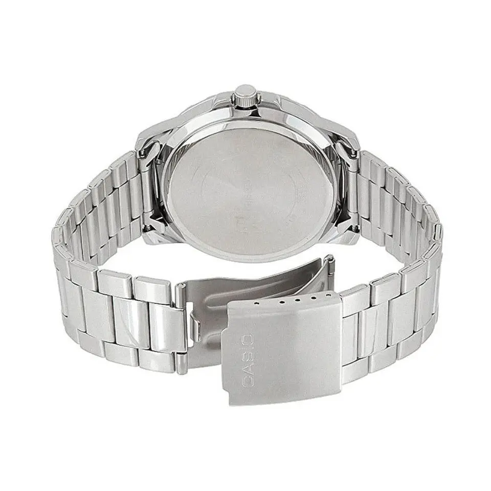 Reloj Analogo Casio MTP-VD01D-1BVUDF Para Hombre en Acero Color Plateado 2