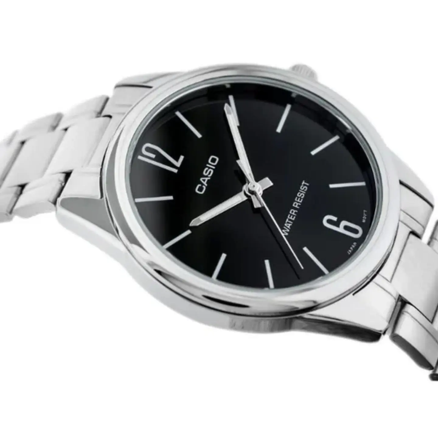 Reloj Analogo Casio MTPV005D_1B Para Hombre en Acero Color Plateado 3