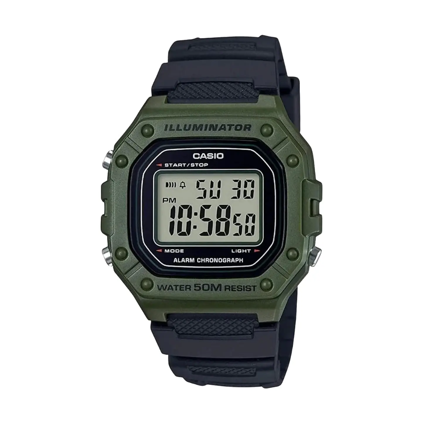 Reloj Digital Casio W_218H_3AV para Hombre en Resina Color Negro 1