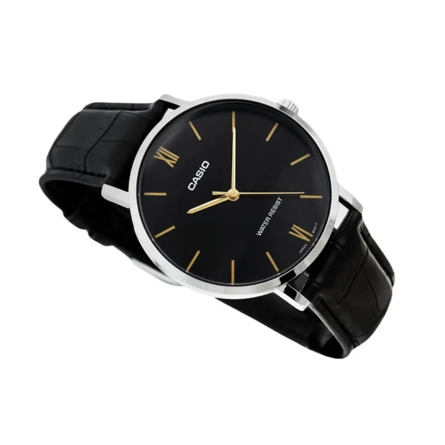 Reloj Analogo Casio MTPVT01L-1BUDF Para Hombre en Acero Color Negro 4