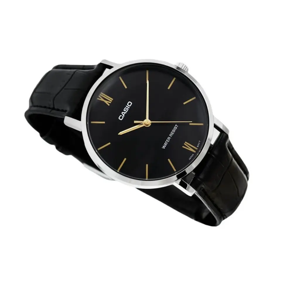 Reloj Analogo Casio MTPVT01L-1BUDF Para Hombre en Acero Color Negro 4