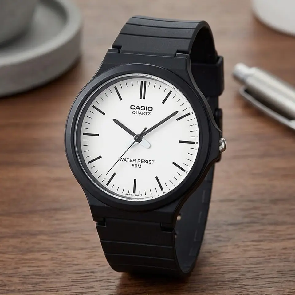 Reloj Analogo Casio MW240-7EVDF Para Hombre en Resina Color Negro 5