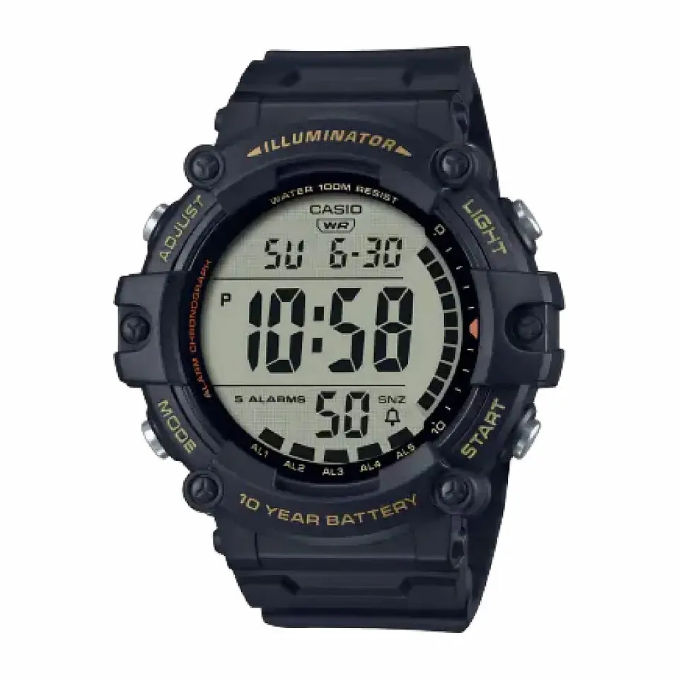 Reloj Digital Casio AE1500WHX-1AVDF Para Hombre en Resina Color Negro 1