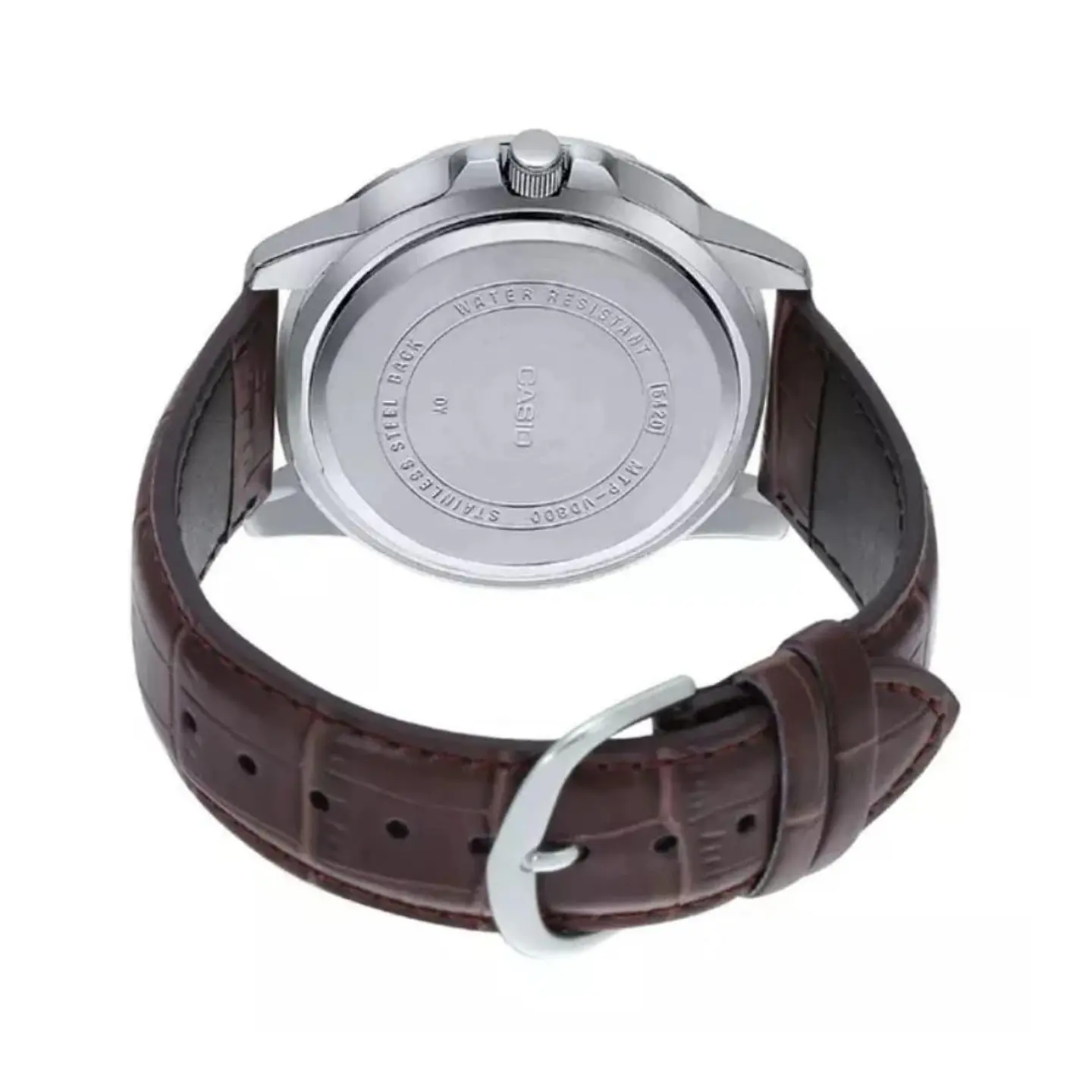 Reloj Analogo Casio MTP-VD300L-1EUDF Para Hombre en Acero Color Plateado 2