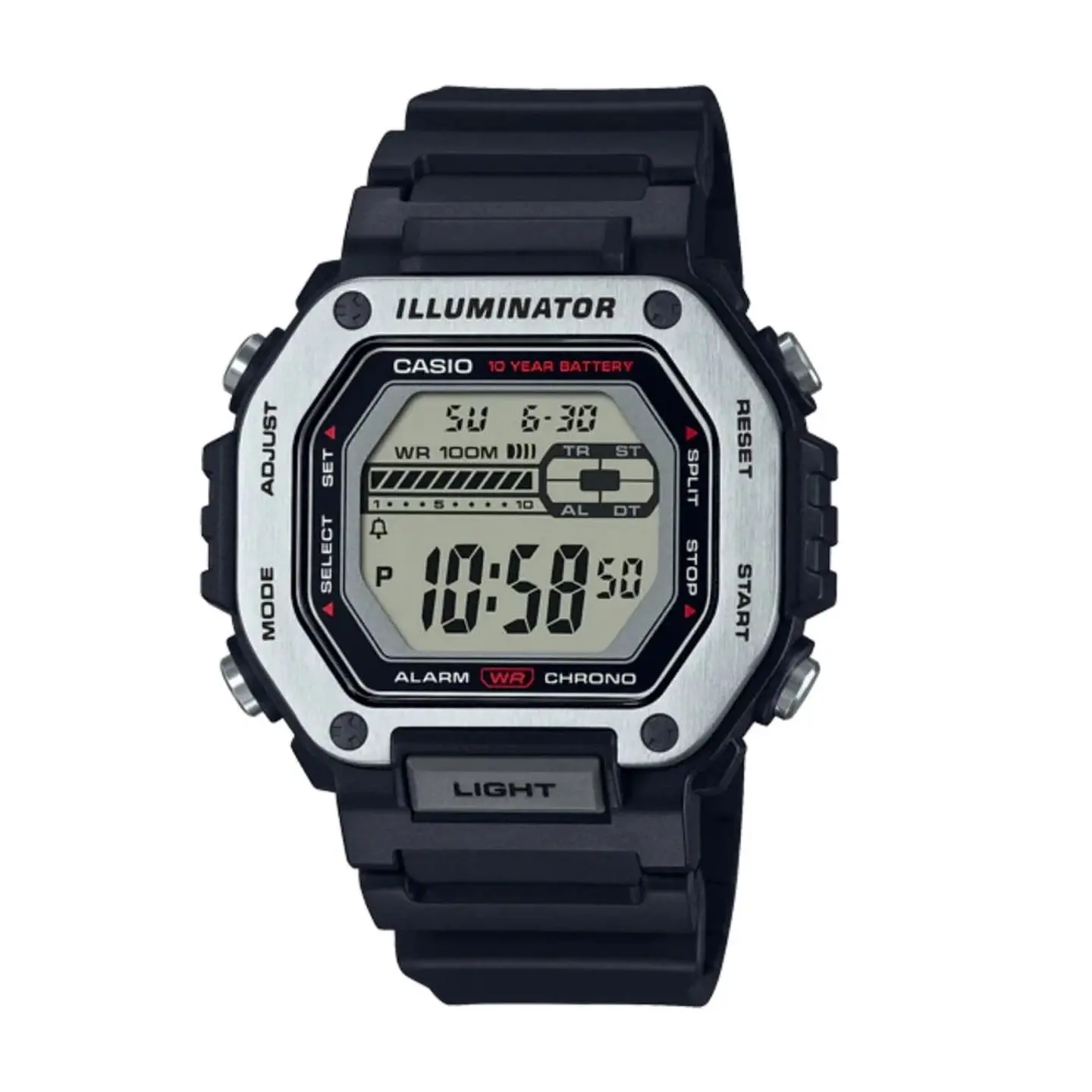 Reloj Analogo Casio MWD-110H-1AVDF para Hombre en Resina Color Negro 1