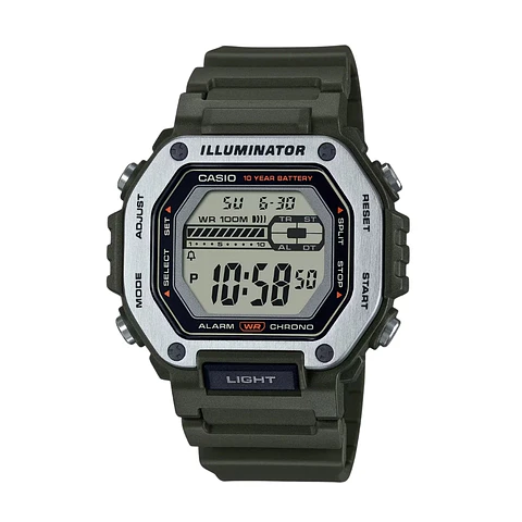 Reloj Digital Casio MWD-110H-3AVDF para Hombre en Resina Color Verde