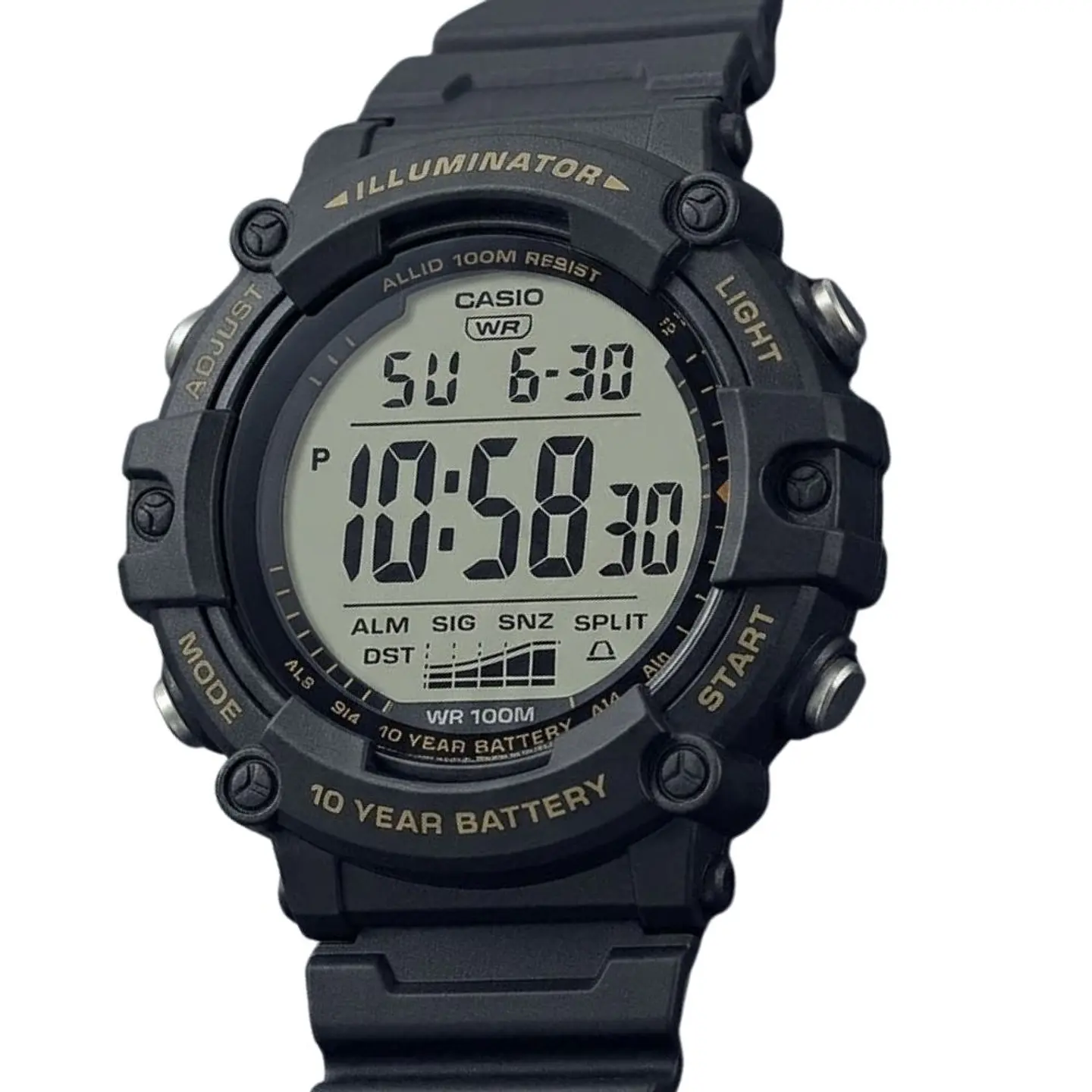 Reloj Digital Casio AE1500WHX-1AVDF Para Hombre en Resina Color Negro 4