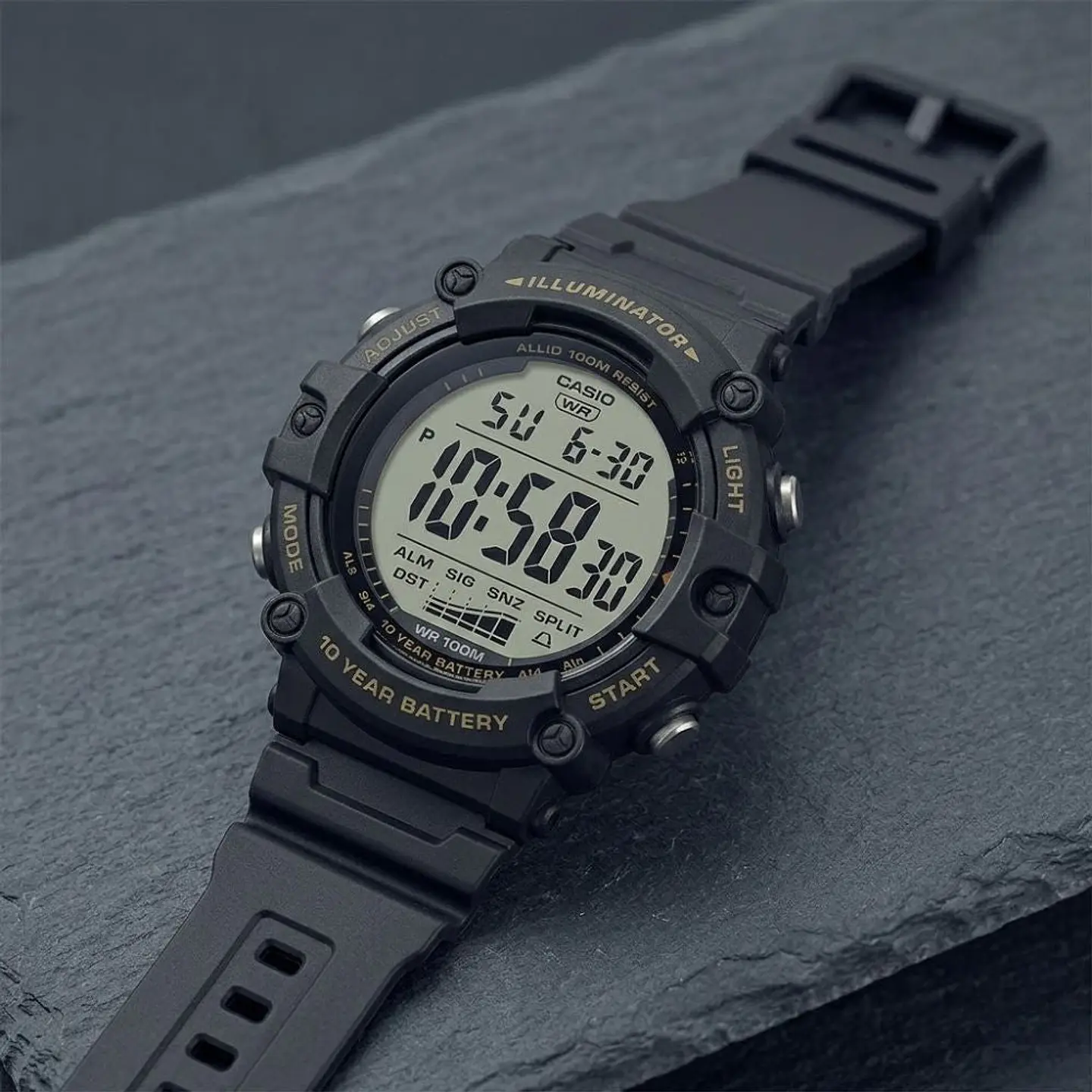 Reloj Digital Casio AE1500WHX-1AVDF Para Hombre en Resina Color Negro 5