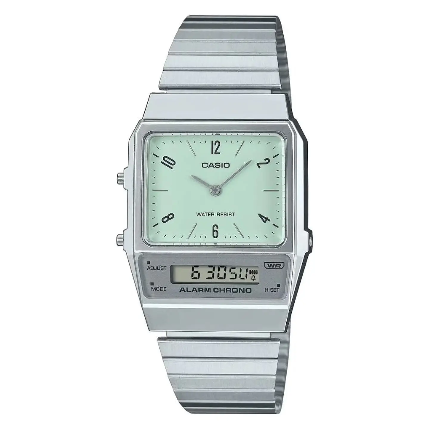 Reloj Digital - Analogo Casio AQ-800E-3ADF Para Hombre en Acero Color Plateado 1