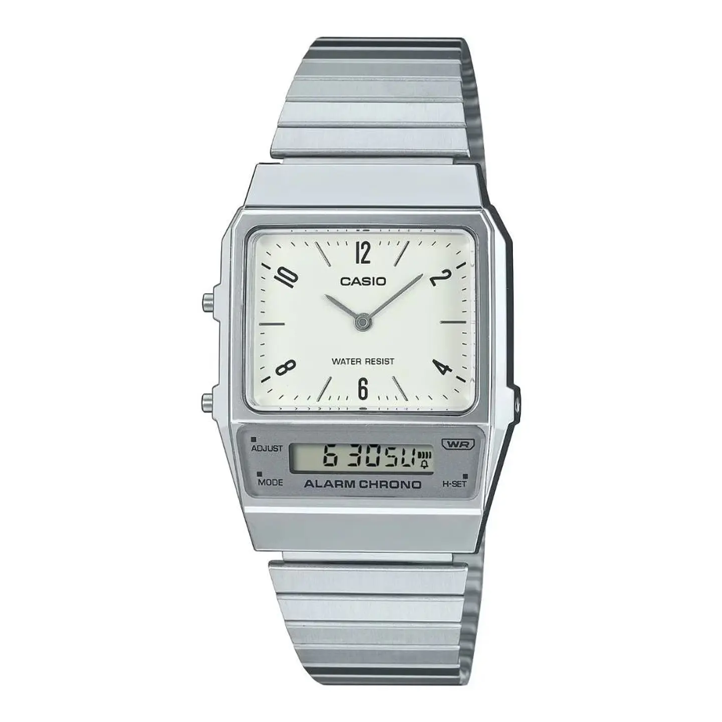 Reloj Digital - Analogo Casio AQ-800E-7A2DF Para Hombre en Acero Color Plateado 1