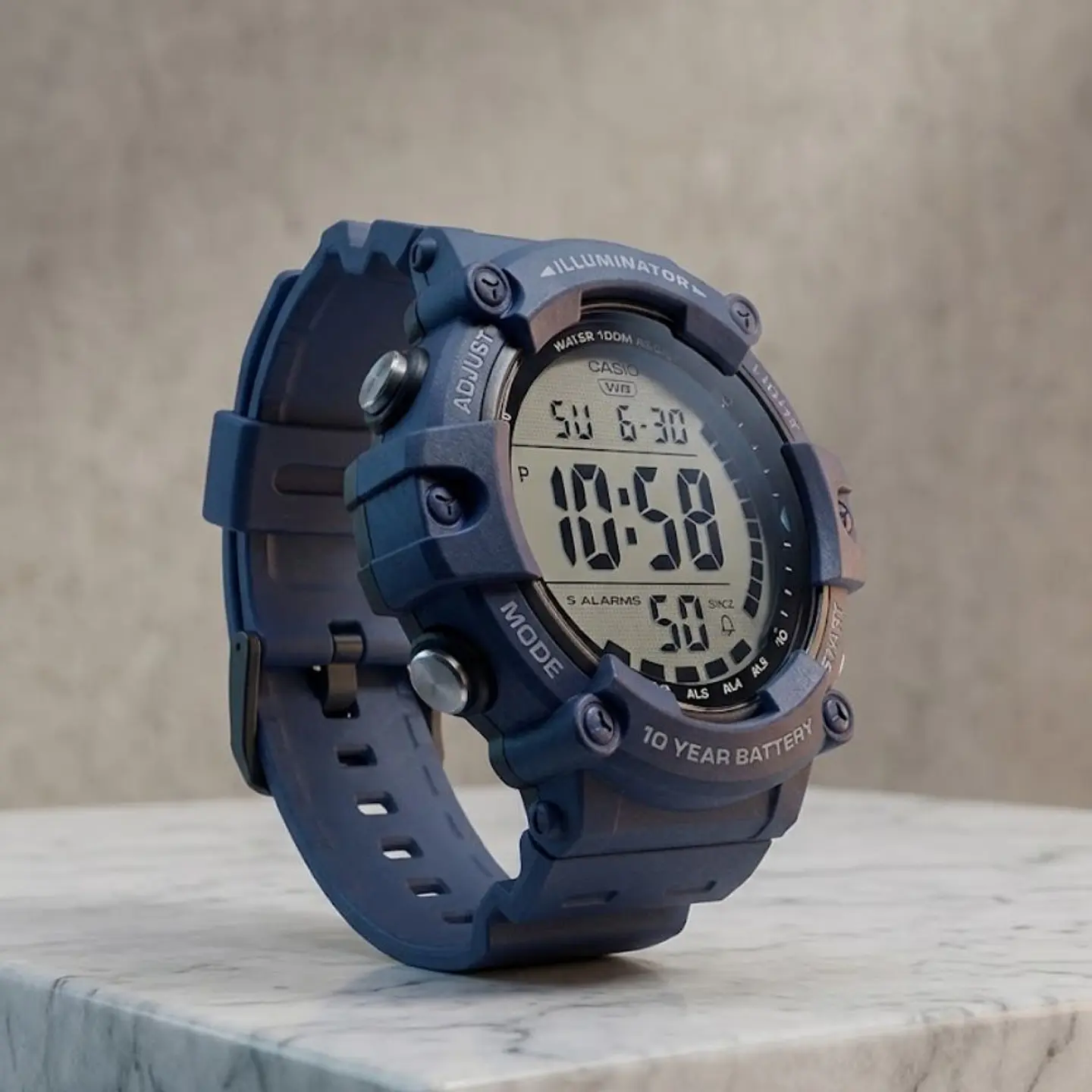 Reloj Digital Casio AE1500WH-2AVDF Para Hombre en Resina Color Azul 5